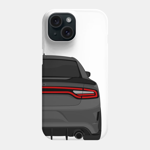 DODGE CHARGER DARK-GREY Phone Case by VENZ0LIC