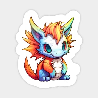 Kawaii Dragon Drawing Magnet