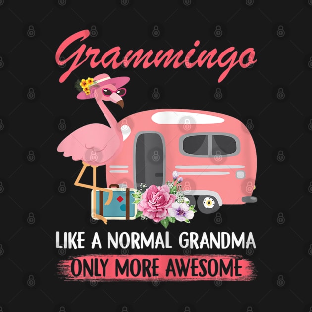 Womens Grammingo Like A Normal Grandma Only More Awesome Cute by KIMIKA