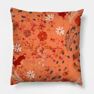 Spicy Hot Country Rooster Pillow