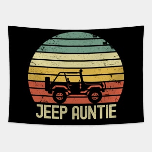 Jeep Auntie Vintage Jeep Retro Jeep Sunset Jeep Jeep Mom Jeep Women Tapestry