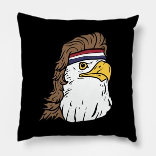 4th of July American Bald Mullet Eagle Shirt Pillow