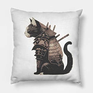 Samurai Cat Pillow