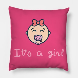 It's a baby girl! Pillow