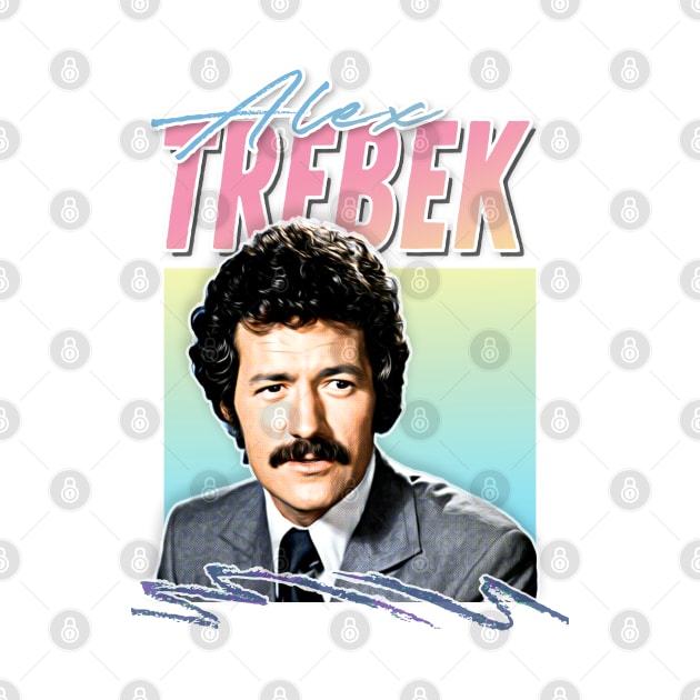 Alex Trebek / Retro Vintage Aesthetic Fan Design by DankFutura