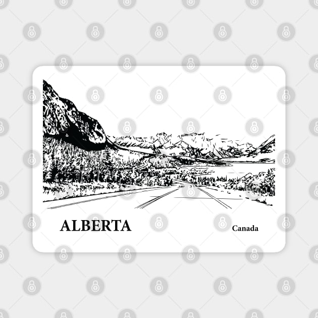 Alberta Canada Magnet by Lakeric
