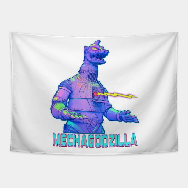 Mechagodzilla Tapestry by Digiwip