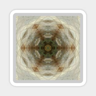 Fall Autumn Tile Mandala Magnet