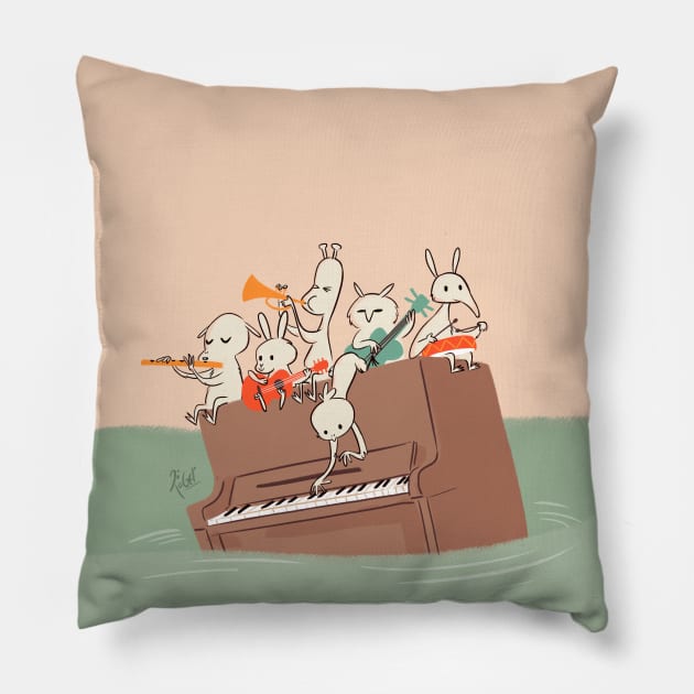 Liquid Jazz Pillow by rogerhoyosp