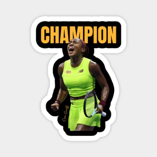 Coco Gauff Tennis player USA Open Magnet