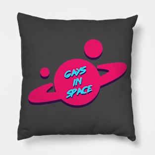 Gays In Space Retro Pillow