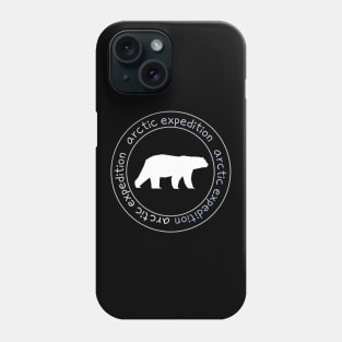 arctic expedition,polar bear Phone Case