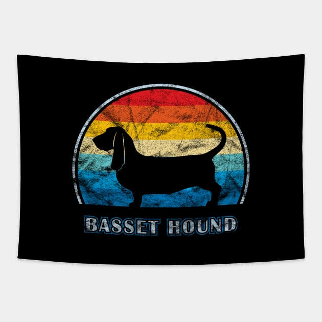 Basset Hound Vintage Design Dog Tapestry by millersye