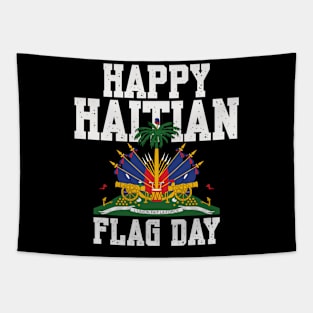 Happy Haitian Flag Day Haiti Flag Pride Tapestry