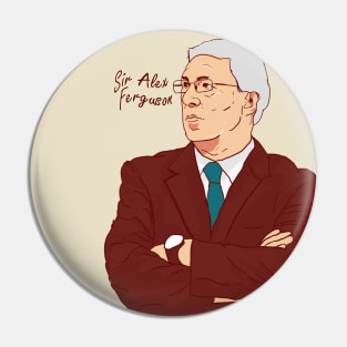 Sir Alex Ferguson Cartoonistic Pin