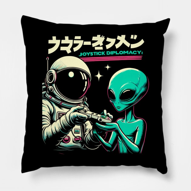 Joystick Diplomacy Pillow by Lima's