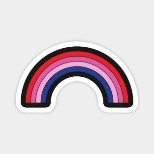 4 stripe rainbow Magnet