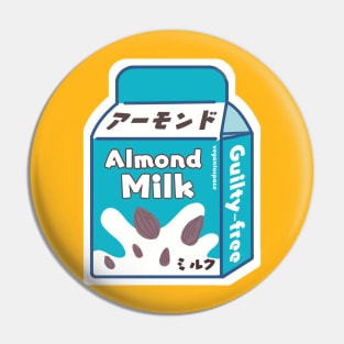 Almond Milk Dairy Free Vegan Milk Pin