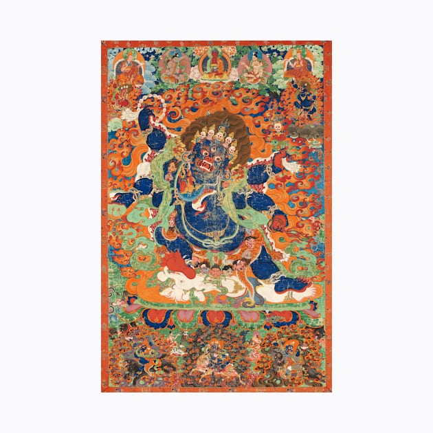 The Wrathful Protector Mahakala, Tantric Protective Form of Avalokiteshvara by AlexMir
