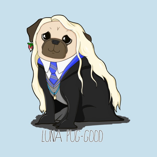 Luna Pug-Good by Jennisney