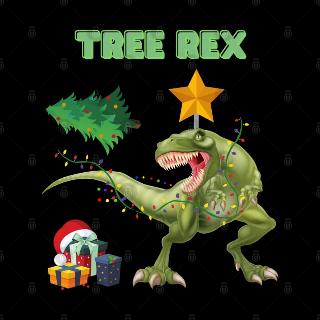 Tree Rex, Tree Rex Christmas, Dinosaur Christmas, Christmas Dinosaur, Dinosaur Lover, Dinosaur Gift Idea, T Rex Christmas, Dinosaur Xmas, Funny Dinosaur Christmas by DESIGN SPOTLIGHT