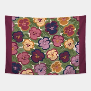 Pansies Galore Tapestry