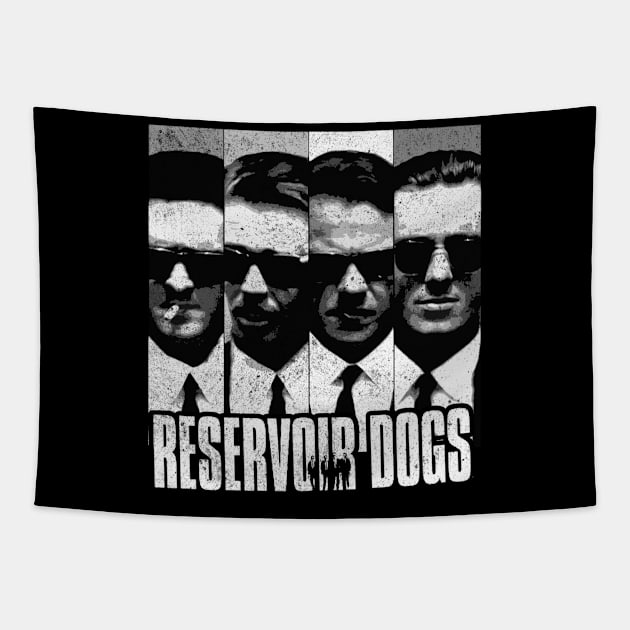 reservoir dogs black and white club Tapestry by vegard pattern gallery