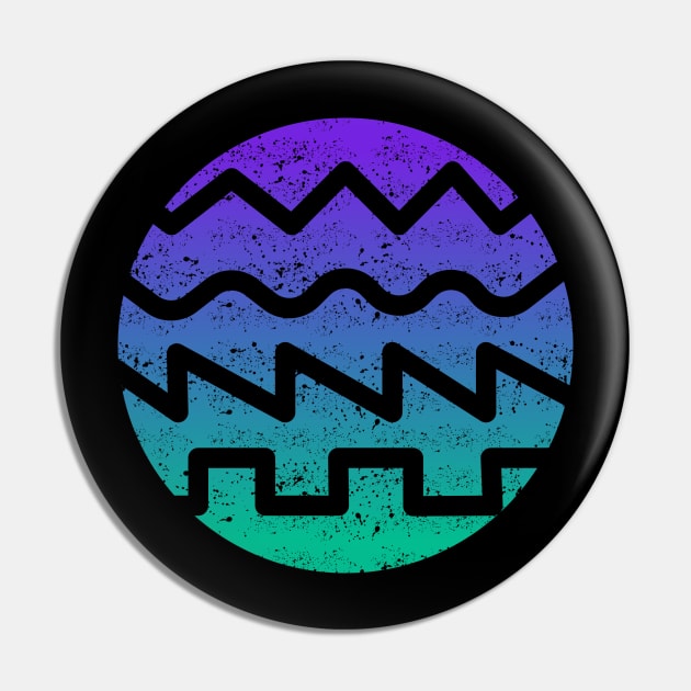 Synthesizer Waveform Pin by Mewzeek_T