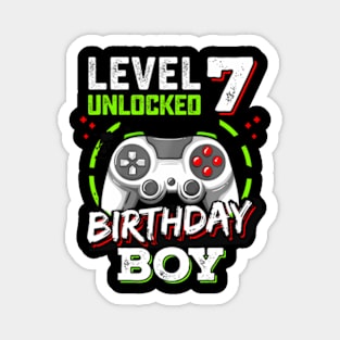 Level 7 Birthday Video Level Up Kids Magnet