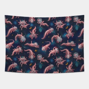 Space Axolotl Pattern Tapestry