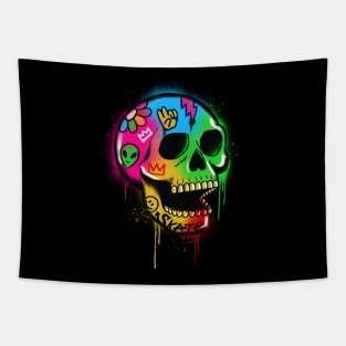 Skull Graffiti Tapestry