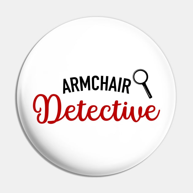 Armchair Detective Pin by CB Creative Images