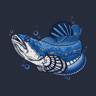 Aquatic Elegance: The Enigmatic Snakehead Fish T-Shirt