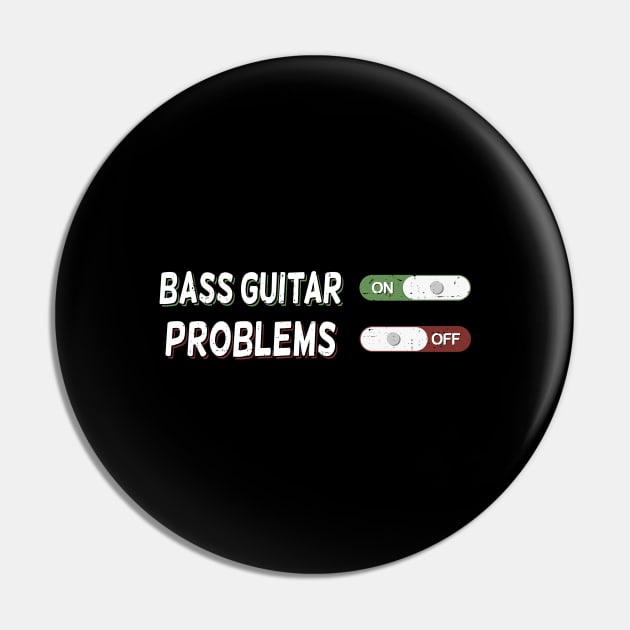 Bass Guitar Player Bassist Musician Gift Pin by Dolde08