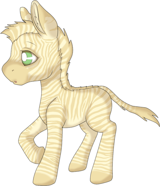 Golden Baby Zebra Kids T-Shirt by SaruCharmed Designs