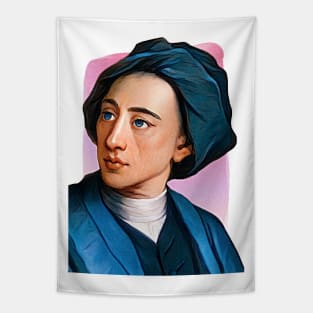 English Poet Alexander Pope illustration Tapestry