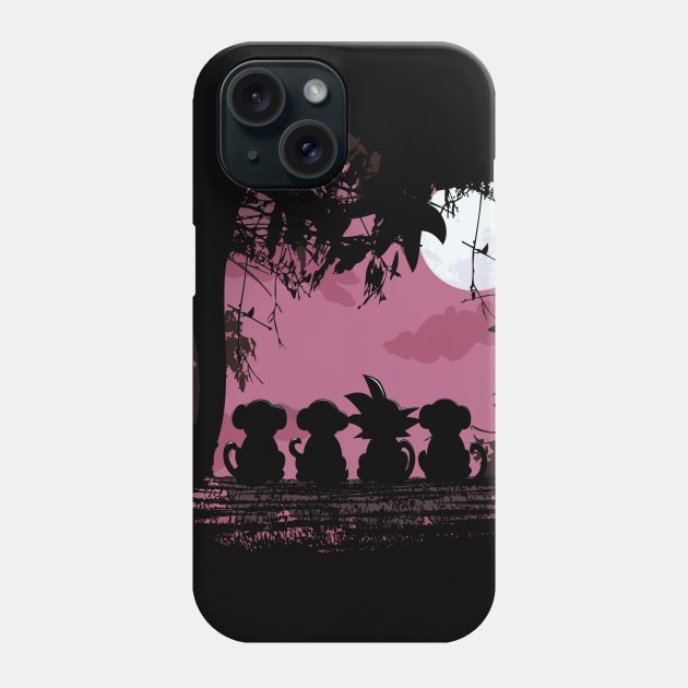 Four Monkeys Phone Case by Donnie