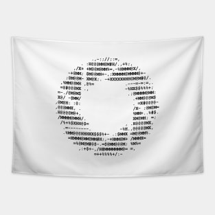 Aperture Science letters logo on white Tapestry