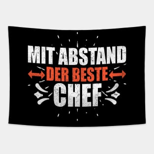 Mit Abstand Beste Chef Witziges Spruch Bleib Zuhause Tapestry