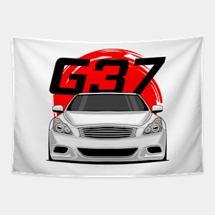 Front White G37 JDM Tapestry