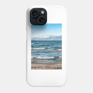 Winter Okanagan Lake and Mountains View Phone Case