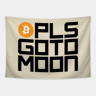 Bitcoin Pls Go To Moon (light colors) Tapestry