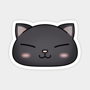 Cute Black Cat Face Magnet