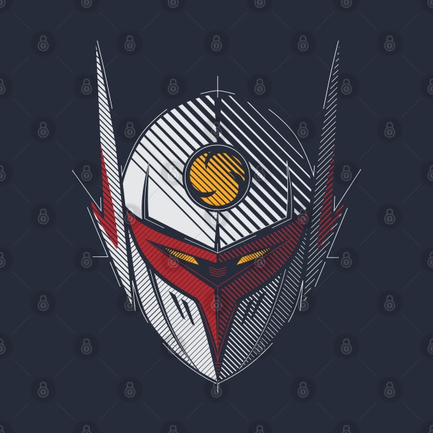 017b Tekkaman head by Yexart