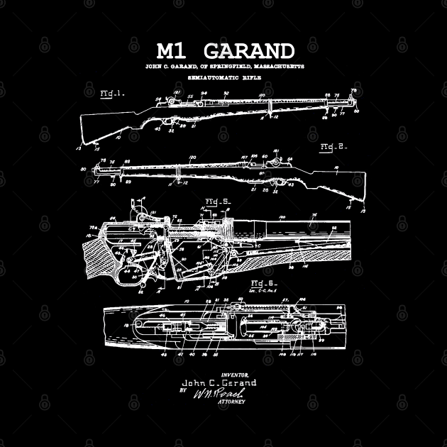 M1 Garand - World War 2 Weapon Blueprint  Rifle by Distant War