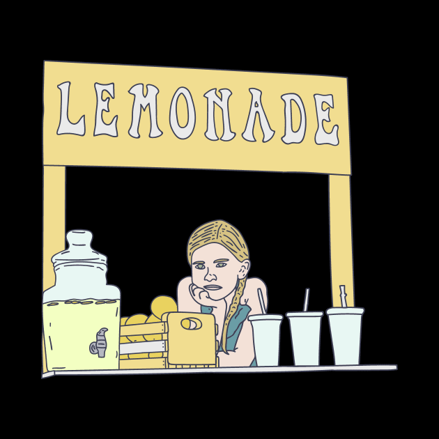 Lemonade Stand - Plywood Table - Lemon Beverage by DeWinnes