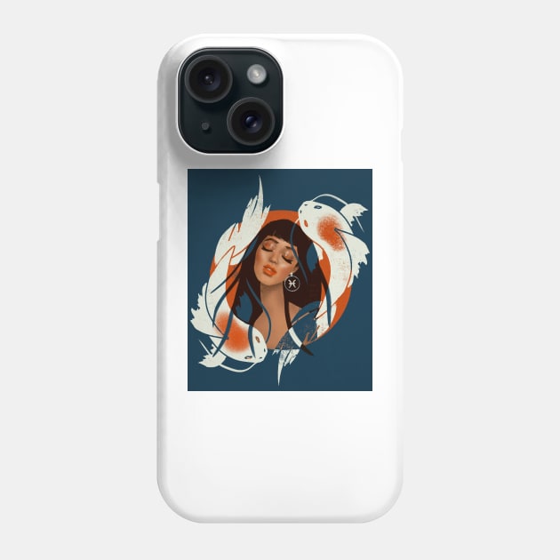 Pisces Astrosign Zodiac Phone Case by ArtInPi