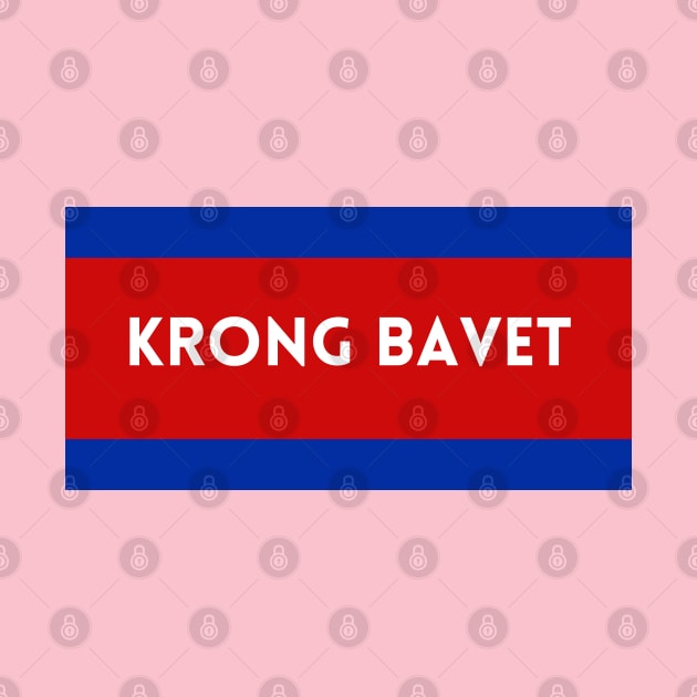 Krong Bavet City in Cambodian Flag Colors by aybe7elf