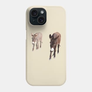 Wildlife, gifts, wild burros, wildlife, donkeys Phone Case