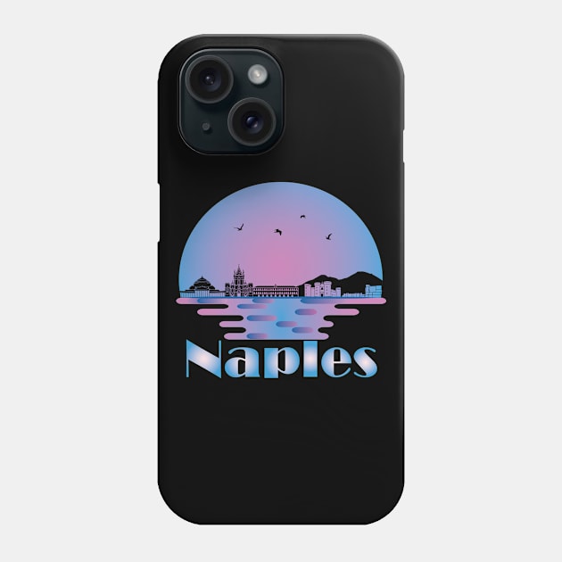 Naples Napoli Italy Skyline Phone Case by TheInkElephant